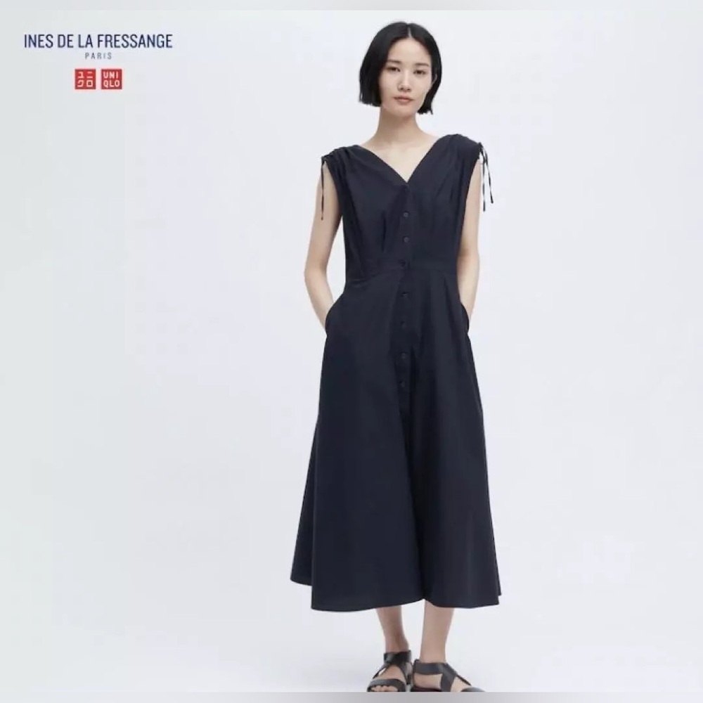 NWT Uniqlo Ines de la Fressange Navy Dress XXS